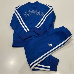 Adidas Tracksuit Blue Boys 3T Like New